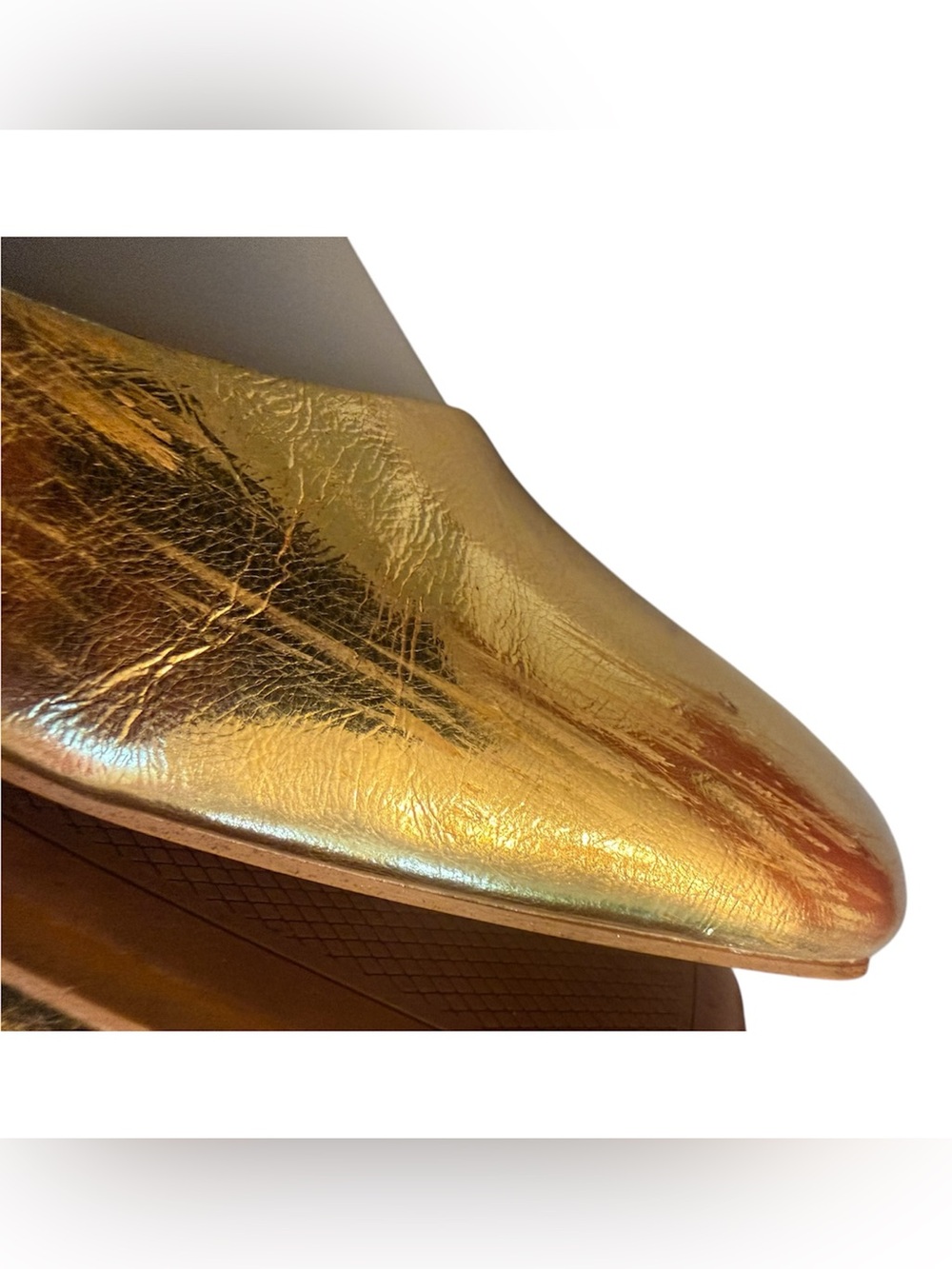 **Zara Gold Metallic Slingback Ballet Flats - EU 39 / US 8** - Picture 7 of 14